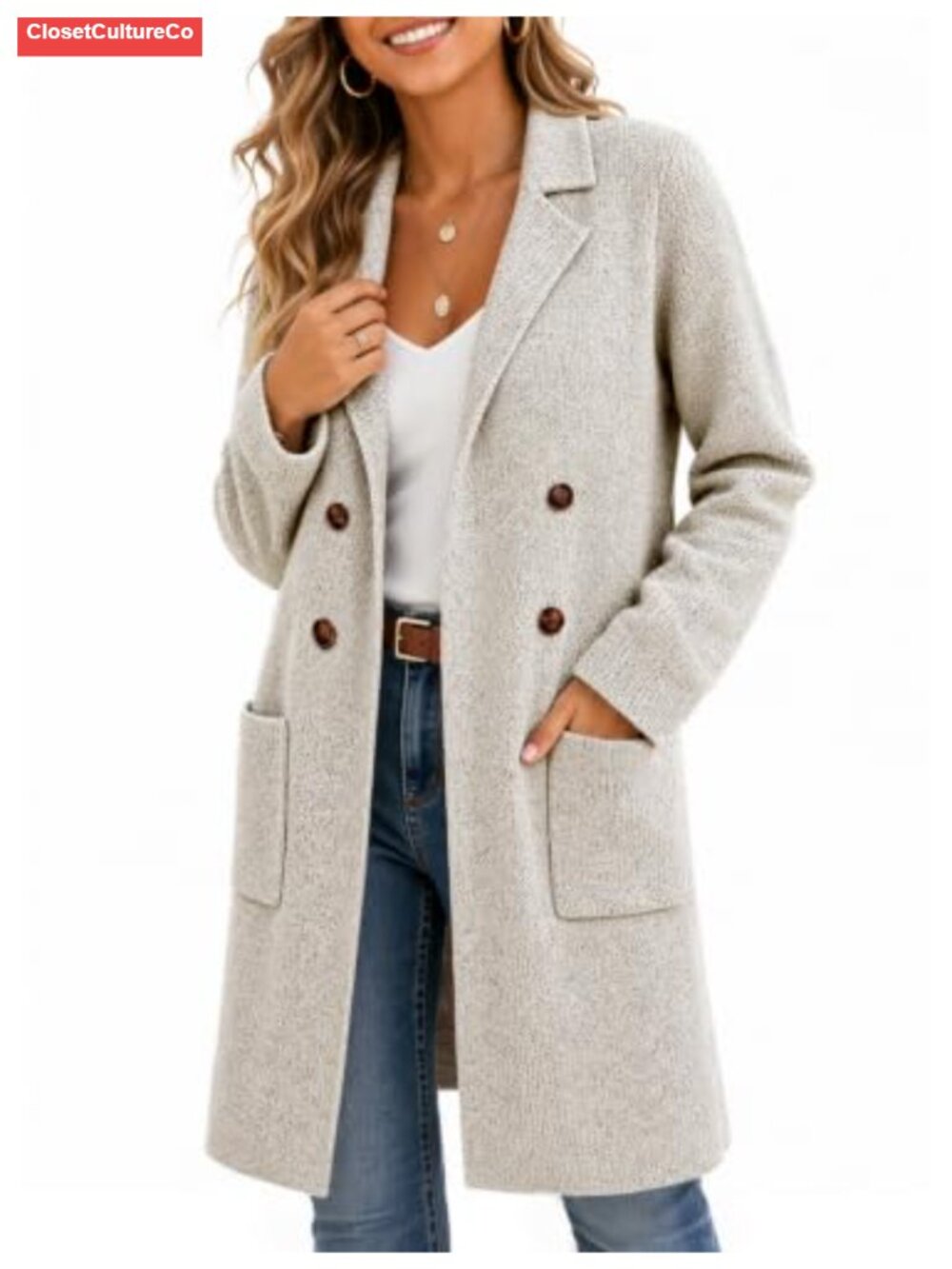 Womens Long Open Front Cardigan Sweater Coatigan Chunky Knit Fall Layer
